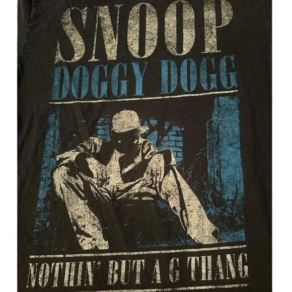 Snoop Dogg Nothin’ But A G-Thang Album Cover Slim Fit T-shirt, Size Large - Picture 3 of 3